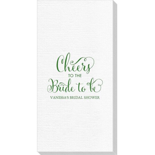 Cheers To The Bride To Be Deville Guest Towels